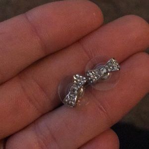 NWOT Kate Spade rhinestone bow earrings